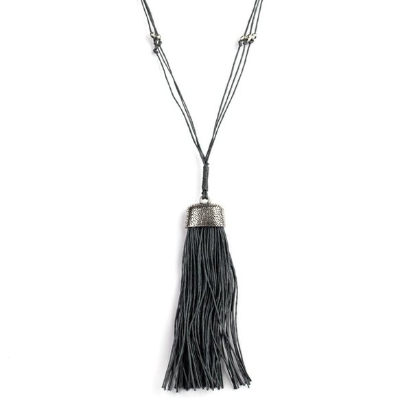 Brush It Off Silver Necklace